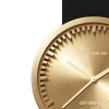 D38 brass case black leather strap tube watch leff amsterdam design by piet hein eek zoom