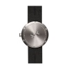 D38 steel case black leather strap tube watch leff amsterdam design by piet hein eek back 1