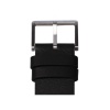 D38 steel case black leather strap tube watch leff amsterdam design by piet hein eek detail 1