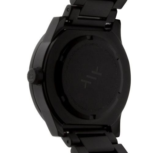 S42 black tube watch leff amsterdam design by piet hein eek back