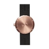 D38 rose gold case black leather strap tube watch leff amsterdam design by piet hein eek back 2