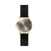 LEFF amsterdam tube watch T32 Black Brass Stainless steel case 32mm with black leather strap