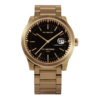Leff amsterdam Tube watch S42 date brass with black case